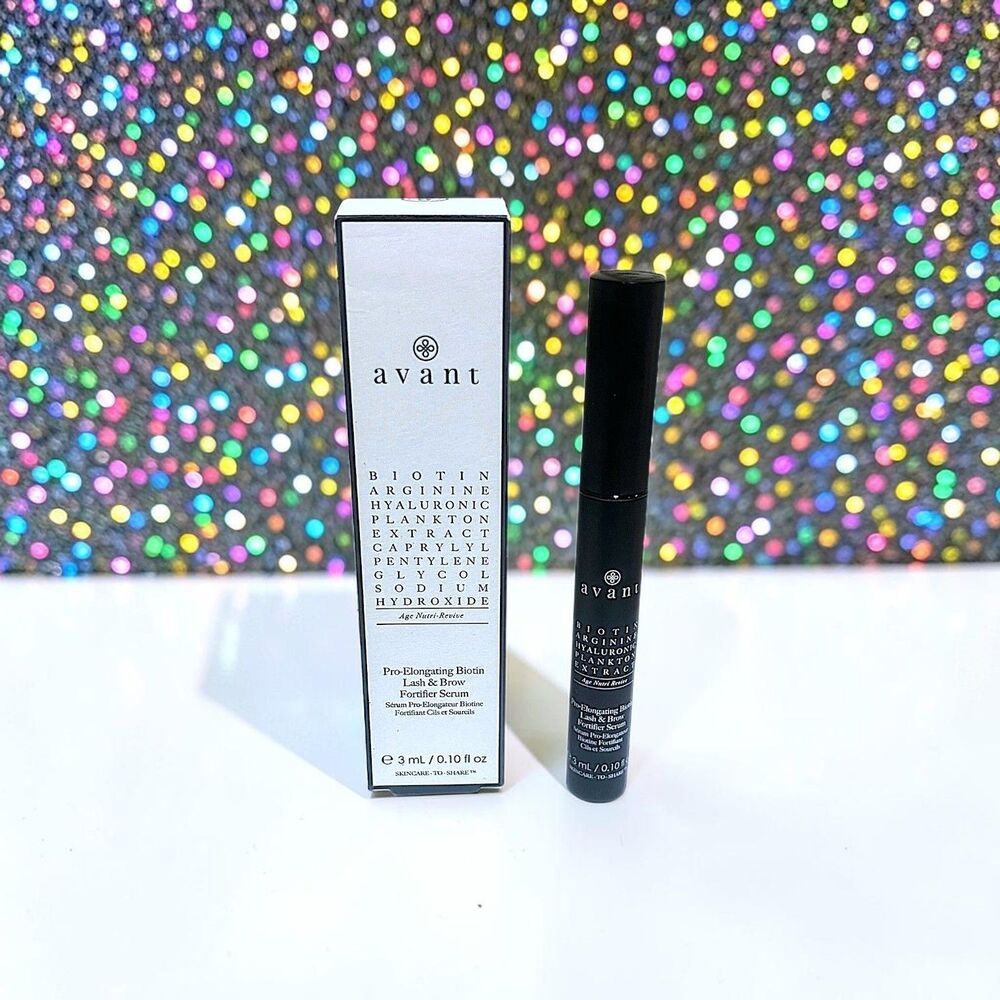 AVANT SKINCARE Pro-Elongating Biotin Lash & Brow Fortifier Serum NIB 0.1 fl Oz